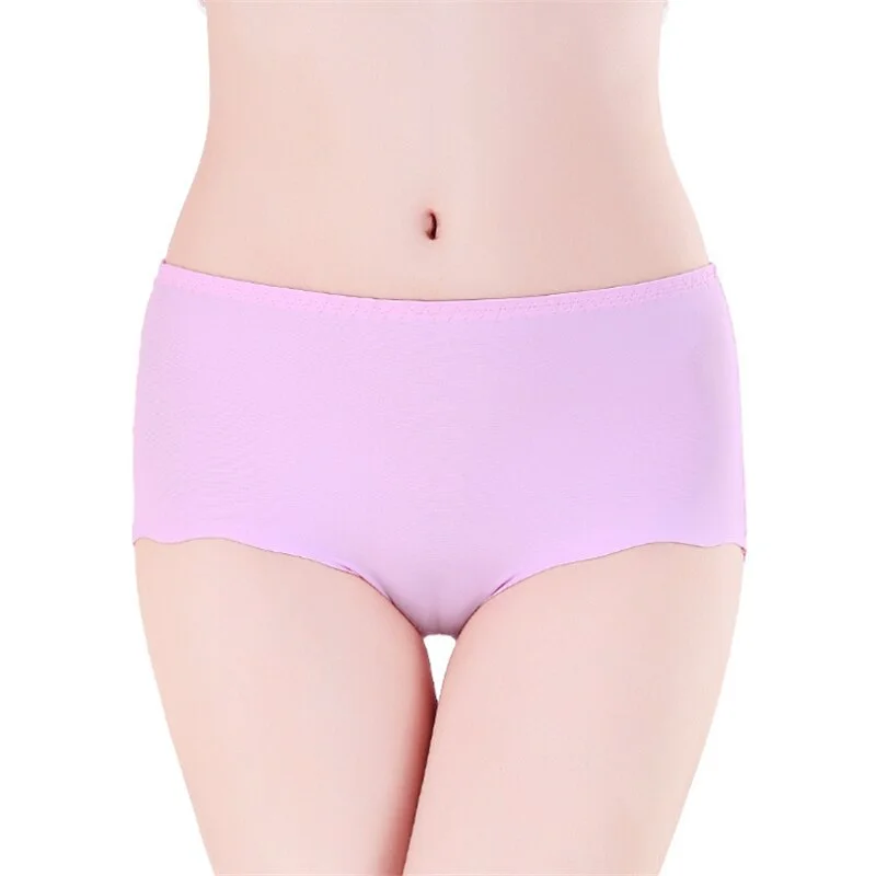 100KG Girls Panties Ice Silk Lingerie Elastic Briefs Underpant трусы Female Special For You Breathable Underwear трусы женские