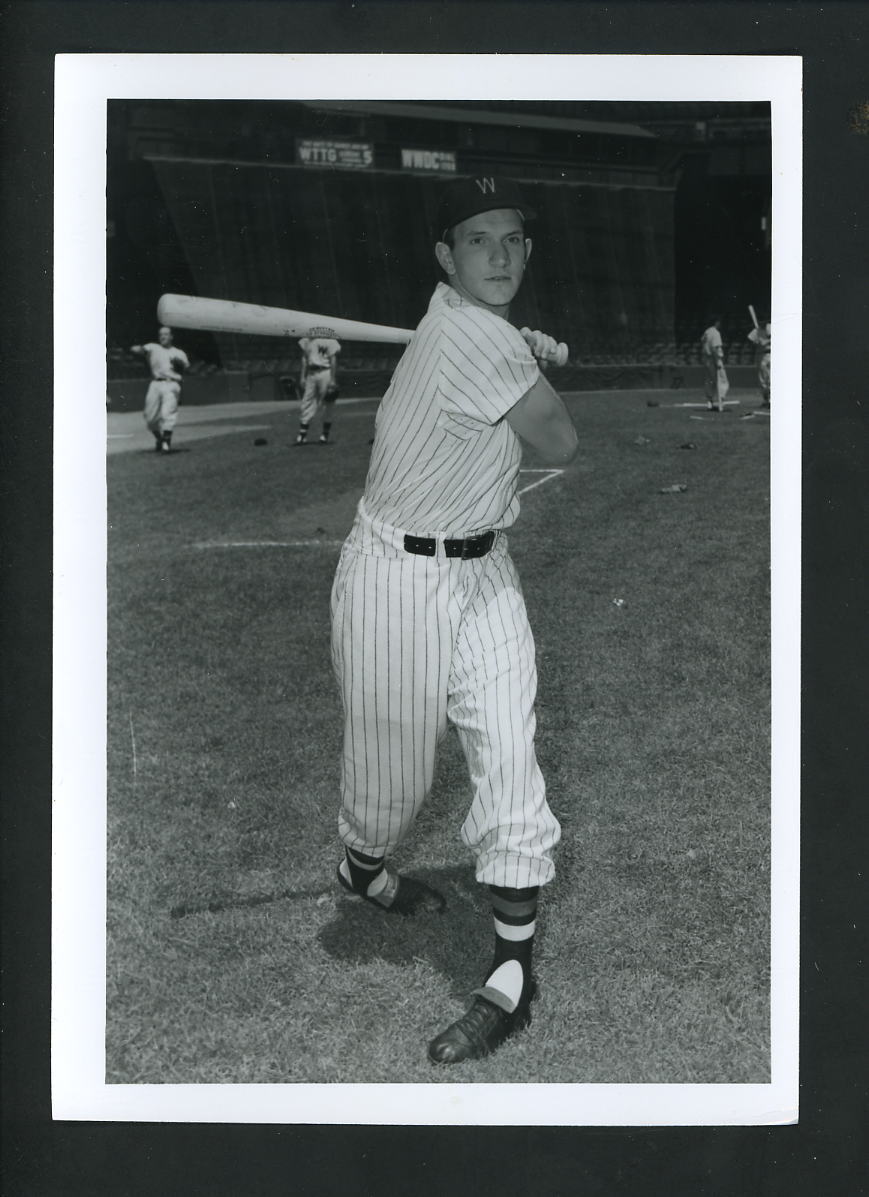 Johnny Groth 1955 Press Original Photo Poster painting Don Wingfield Washington Senators