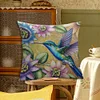 Flower Hummingbird-11CT Stamped Cross Stitch Pillowcase 45*45cm