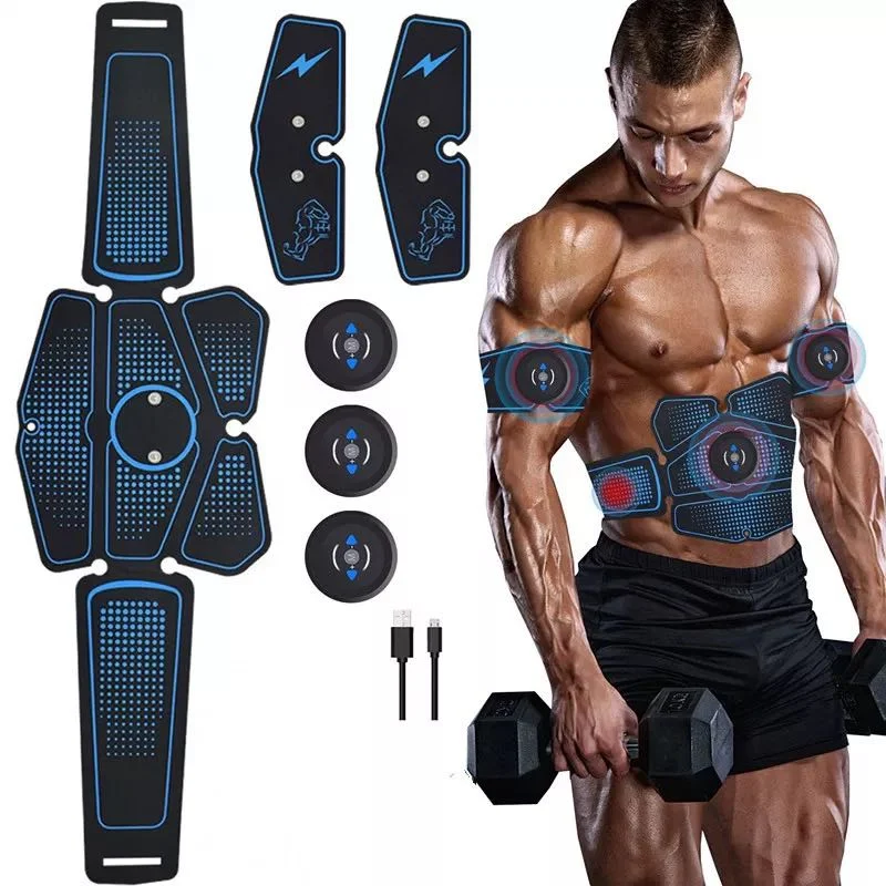 Abdominal muscle training with EMS fitness Sport equipment