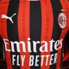 2024/2025 Player Version AC Milan Home Long Sleeve Football Jersey 1:1 Thai Quality