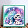 Winter Puppy-11CT Stamped Cross Stitch 40*40cm/15.75*15.75in