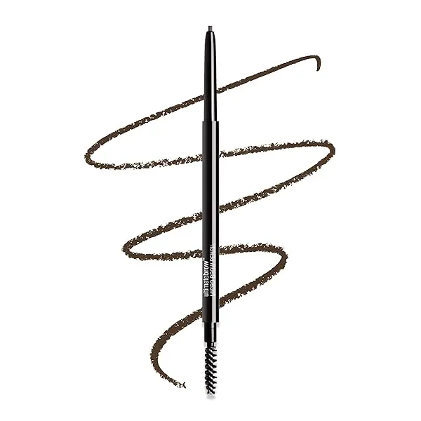 wet n wild Ultimate Eyebrow Retractable Definer Pencil, Dark Brown, Dual-Sided, Fine Tip, Shapes, Defines, Fills Brows Makeup Dark Brown Pencil