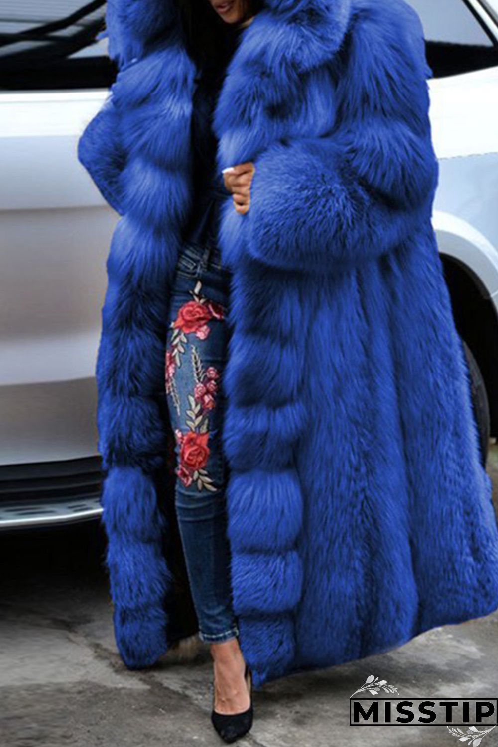 Brown Casual Solid Patchwork Cardigan Hooded Collar Outerwear