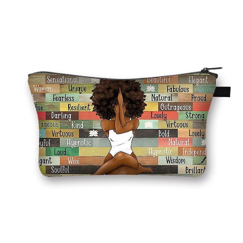 Polyester Cosmetic Bag - African Girl