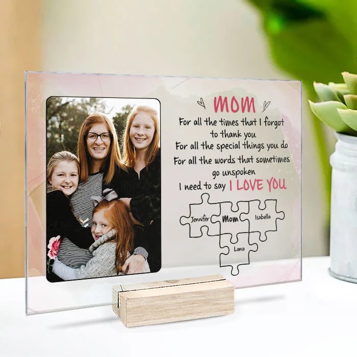 I Need To Say I Love You - Upload Image, Gift For Mom, Personalized Acrylic Plaque