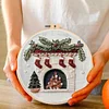 Christmas Fireplace-Embroidery Kit