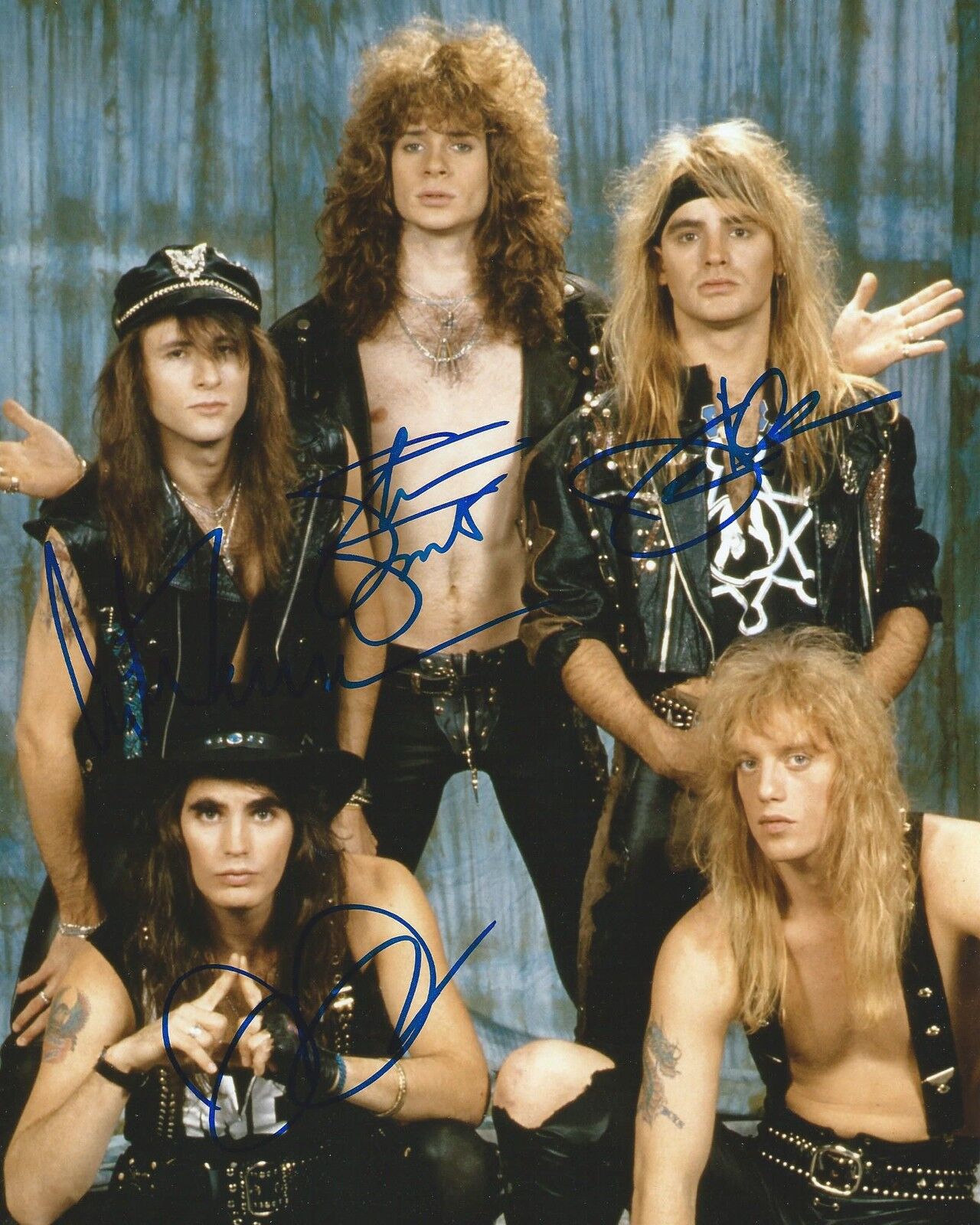 **GFA American Rock Hair Band *WARRANT* Signed 8x10 Photo Poster painting PROOF AD1 COA**