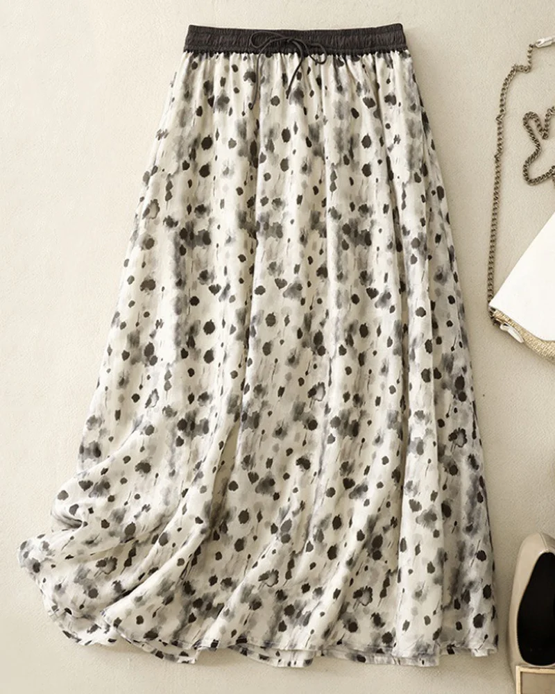 Artistic Splash Ink Print Skirt