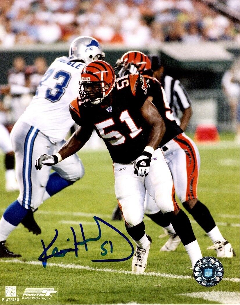 Autographed 8x10 KEVIN HARDY Cincinnati Bengals Photo Poster painting - w/COA