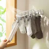 Home Balcony Bathroom Wall Hanging Laundry Room Folding Socks Clothes Hanger