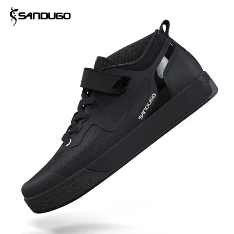 pornhint Pornhint Men's Mountain Biking Shoes Flat Pedals MTB SPD Downhill Enduro Shoes, Compatible with All 2-Bolt and Flat Pedals