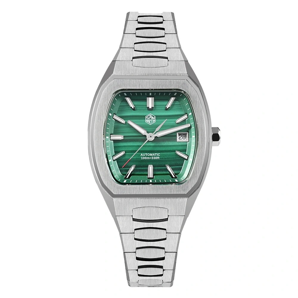 San Martin 39.5mm Tonneau Luxury Men Watch PT5000 Automatic Mechanical SN0145 San Martin Watch San Martin Watch