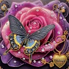 (US Local)4pcs/set Butterfly Flower-Crystal Rhinestone Diamond Painting(40x40cm)