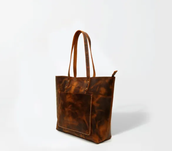 Custom leather tool bag box , vintage leather tool tote bag for men , leather anniversary gift husband gift