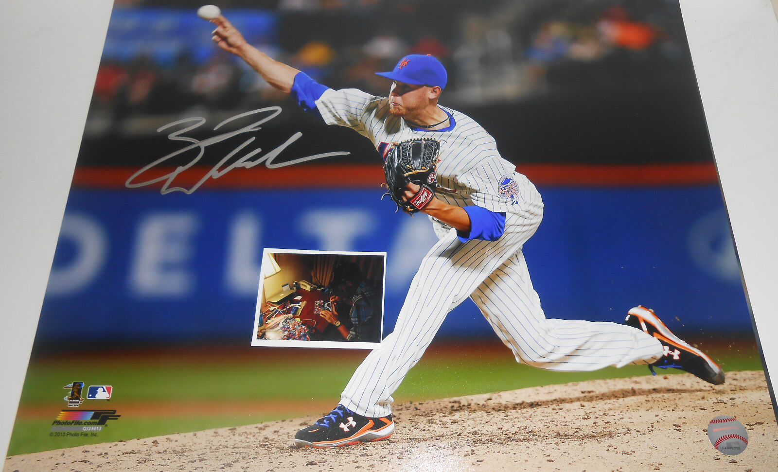 Zack Wheeler New York Mets Autographed Signed 16x20 Photo Poster painting Horizontal 2