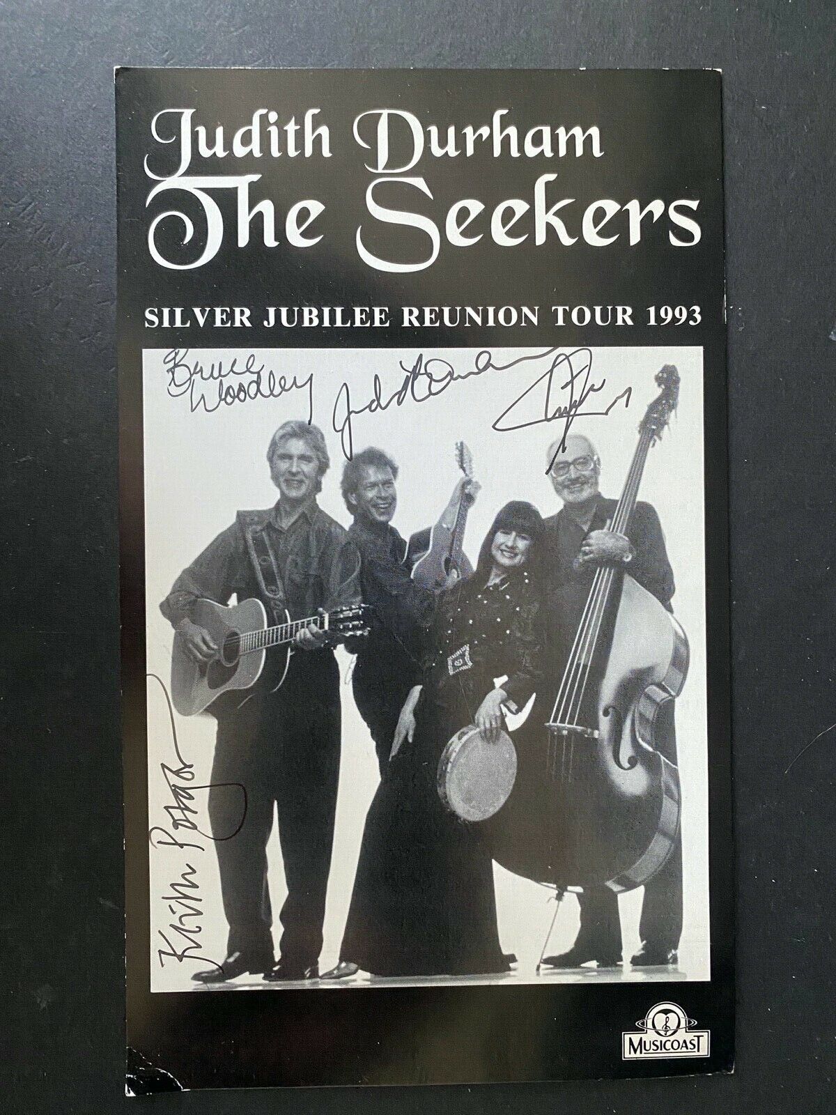 JUDITH DURHAM & THE SEEKERS - CHART TOPPING BAND - FULLY SIGNED PROMO Photo Poster painting