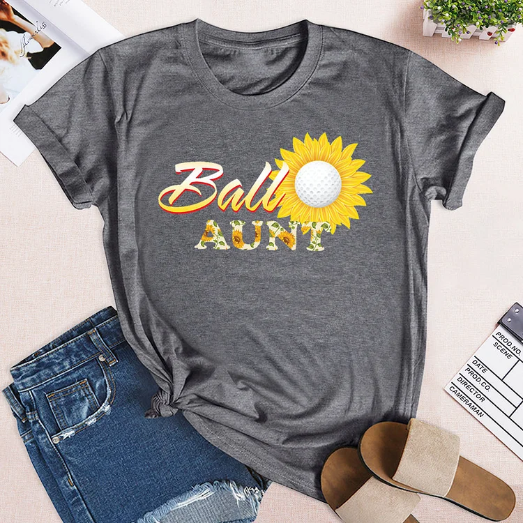 Sunflower Ball Aunt Golf For Women   T-shirt Tee -03655-Annaletters