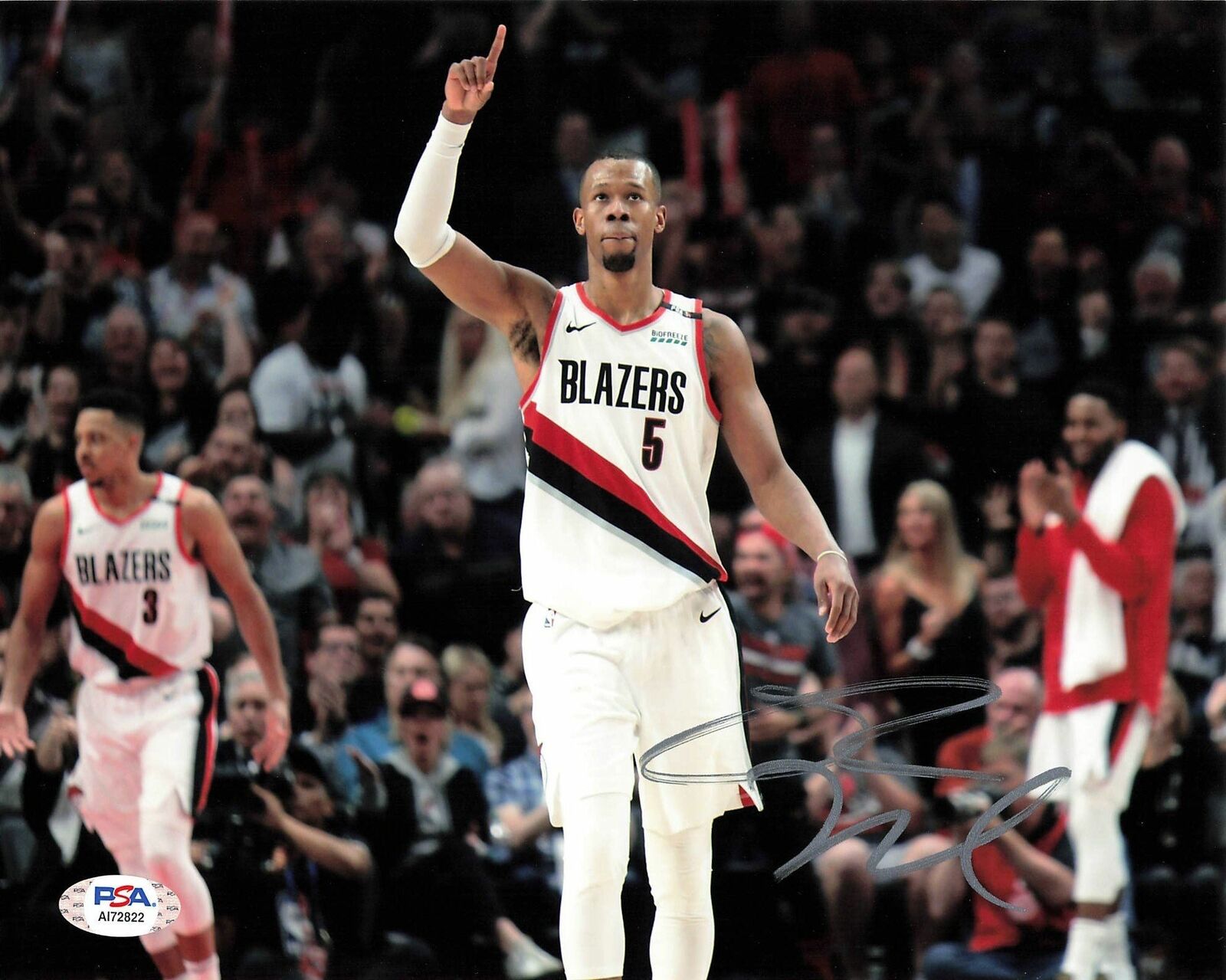 RODNEY HOOD signed 8x10 Photo Poster painting PSA/DNA Portland Trail Blazers autographed
