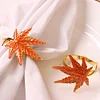 Orange Maple Leaf Catering Napkin Ring