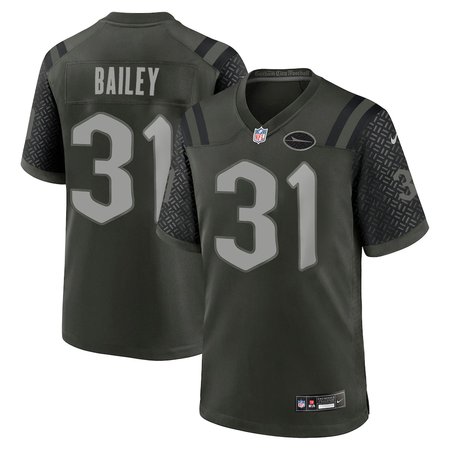 Men's New York Jets #31 David Bailey Black 2026 NFL Draft Game Jersey