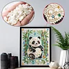 Diamond Painting-DIY Special Shaped Drill Pearl Painting Panda(30x40cm)