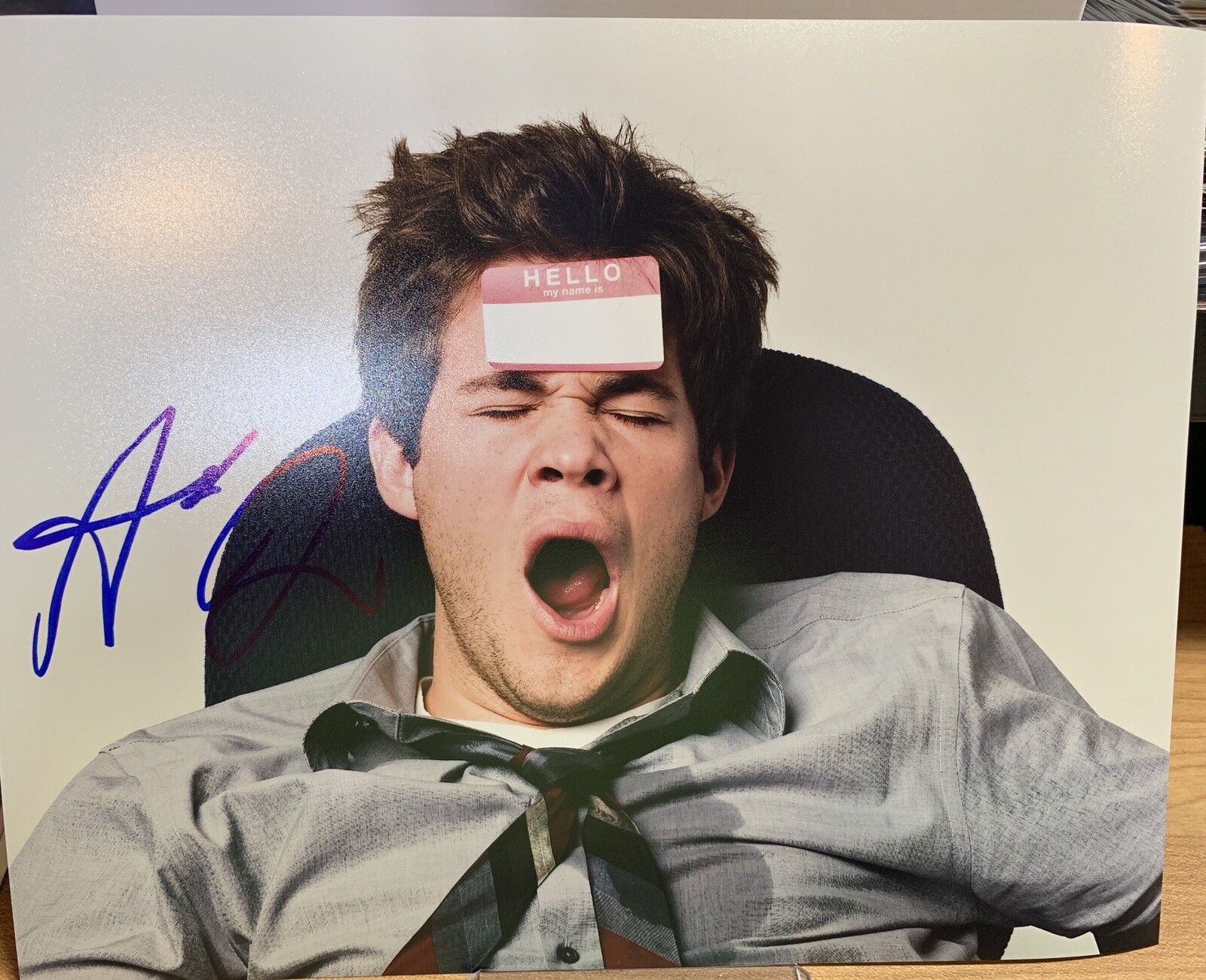 Adam Devine Signed 8x10 Photo Poster painting COA Autograph Workaholics D3