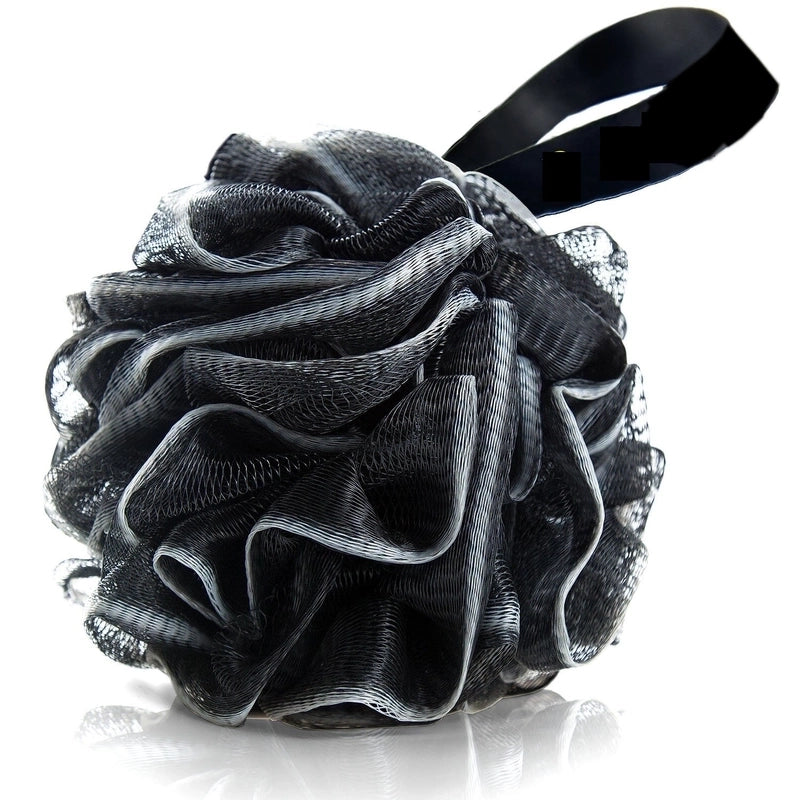 Retro Solid Color Flower Pe Bath Ball/Mesh Sponge