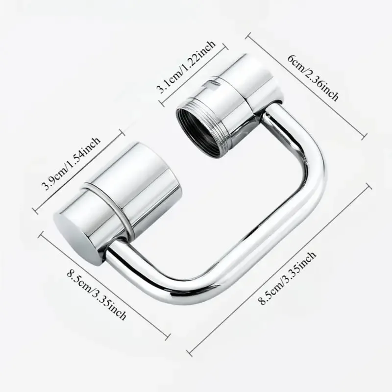 Product Introduction of 1440° Rotatable Faucet Aerator Extension for Toddlers, Dual Sprayer Mode Bathroom & Kitchen Faucet Attachment, Tap Head Replacement for Smart Face Washing 7