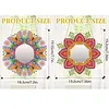 2pcs/set DIY Flowers Hanging Mirror Diamond Art Wall Door Decoration Kit
