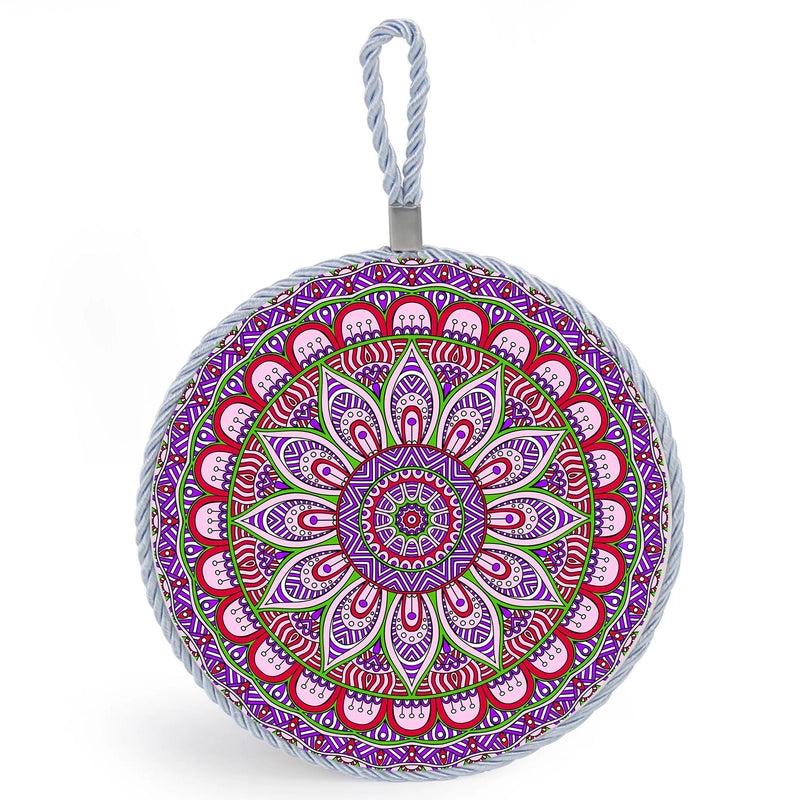 Factory Supply Thermal Transfer Printing 17cm Mandala Ceramic Heat Insulation Pot Mat Home Pot Mat European Style