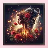 Belle and Beast Full 14CT 2 Strands DIY Stamped Cross Stitch Kits for Beginners Adults Home Wall Decor Cross Stitch Art and Crafts Kits 40x40cm tapestrymarket