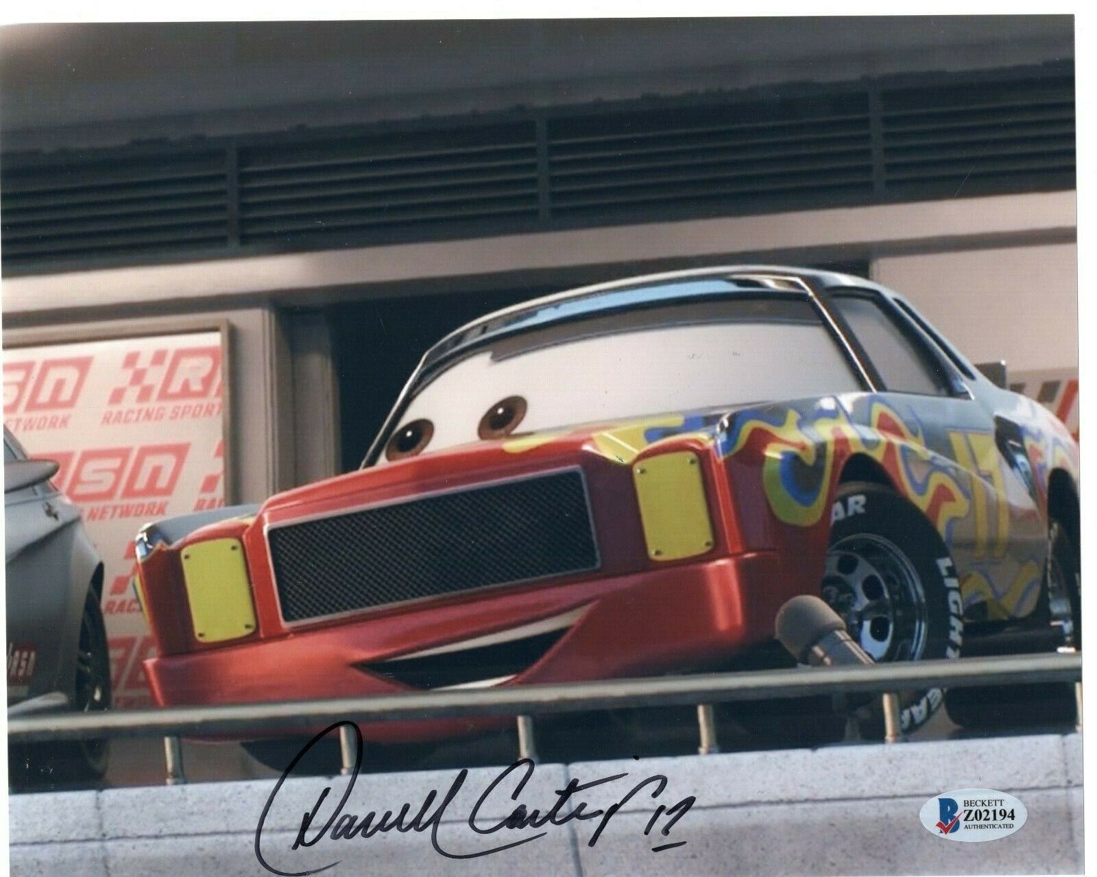 Darrell Waltrip Signed Cars Movie 8x10 Photo Poster painting w/Beckett COA Z02194 Cartrip