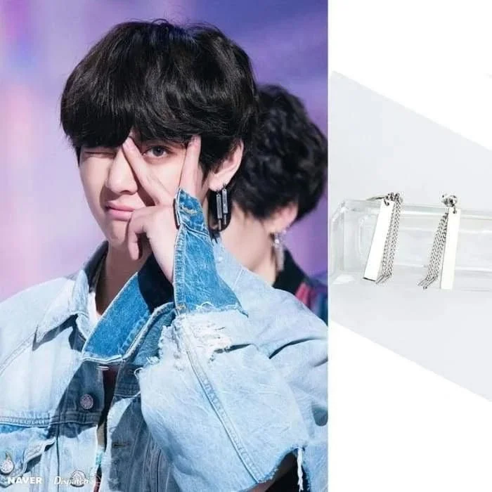 Teblacker 1 Pair BTS Earrings, Kpop Bangtan Boys Rap Monster Jung Kook Suga  Jimin Jin J-Hope V Jewelry Earring with Pendant, Best Gift for The Army  (Style 03) : Amazon.in: Jewellery