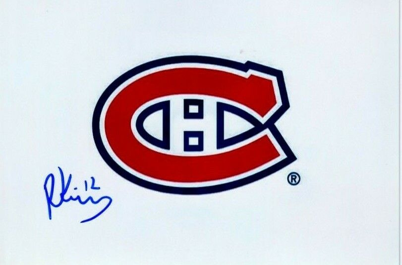 RILEY KIDNEY autographed SIGNED MONTREAL CANADIENS 4x6 Photo Poster painting *2021 draft pick*