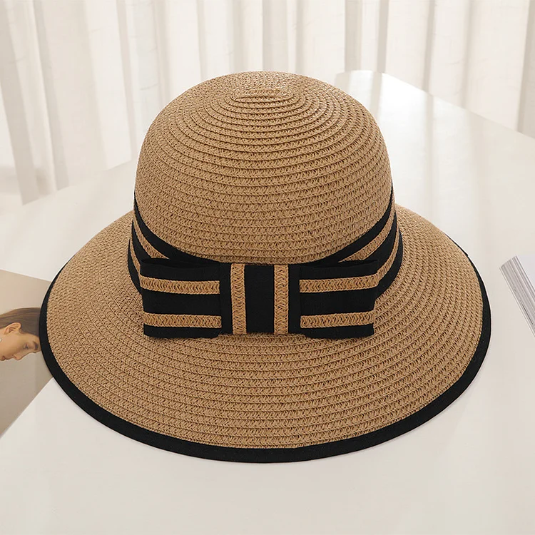 Foldable casual face-covering straw hat