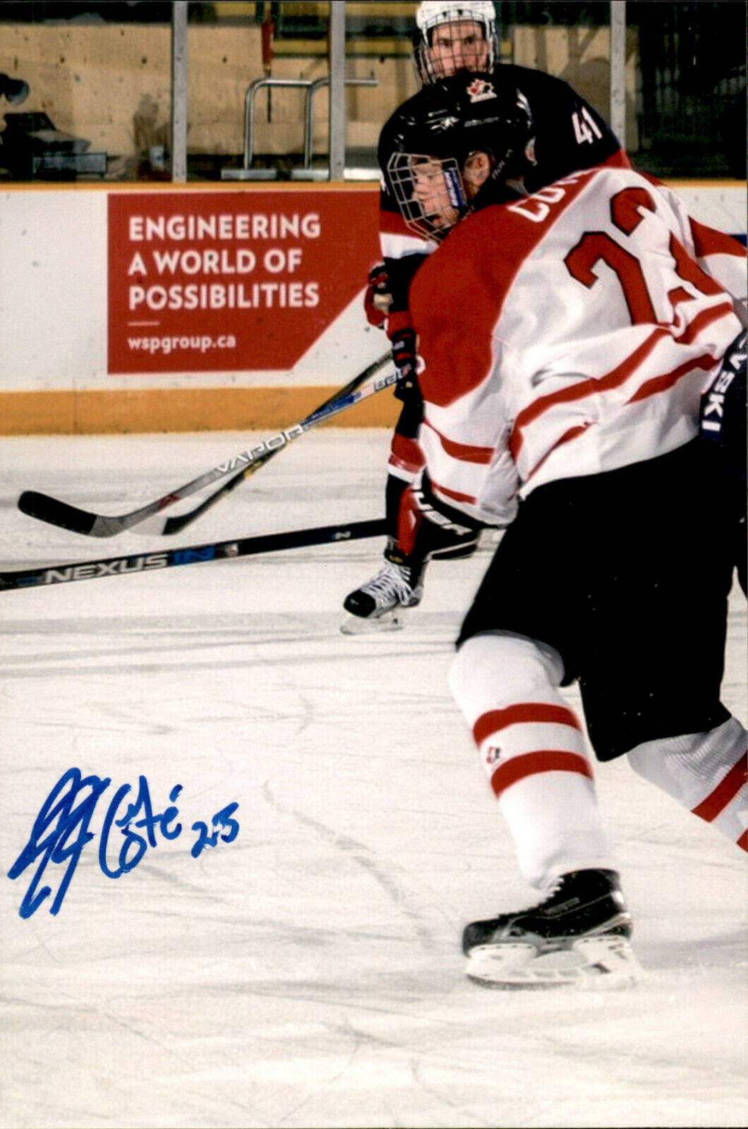 Louis Philip Cote SIGNED 4x6 Photo Poster painting TEAM CANADA QUEBEC REMPARTS / NHL DRAFT 2017