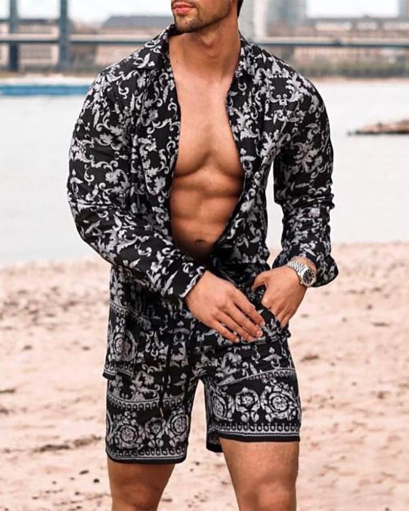 Black and White Color Shirt Printing Casual Wear