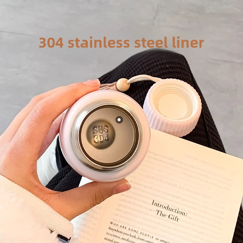 Korean-style Thermos Cup Girl’s High-value Mini Cute Water Cup Student Portable Small Simple Cup