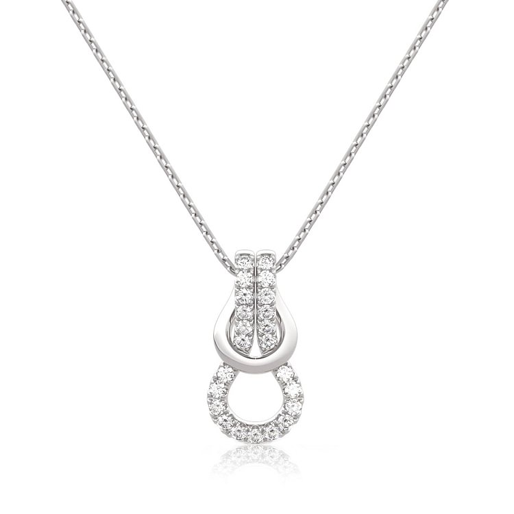 S925 Mother and Daughter Forever Linked Together Infinity Knot Necklace