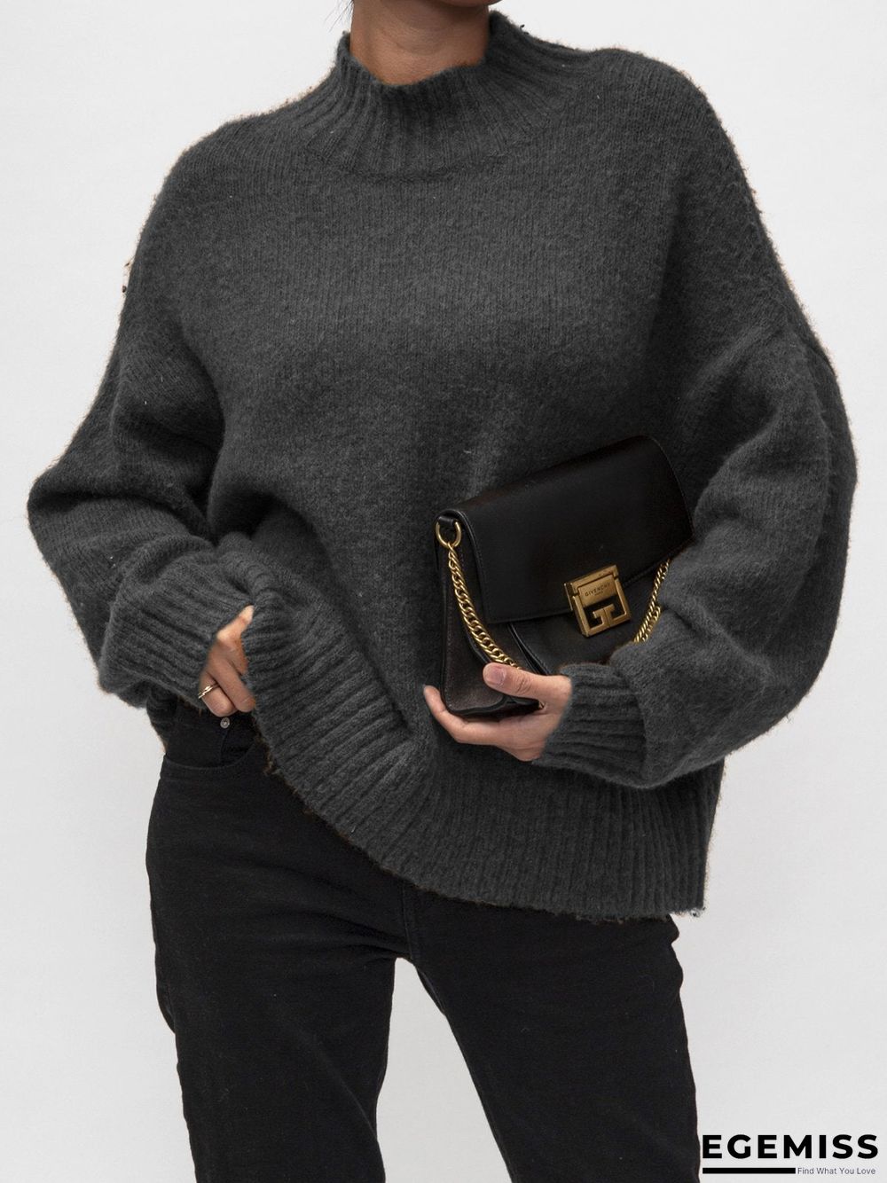 Brown Knitted Sweater | EGEMISS