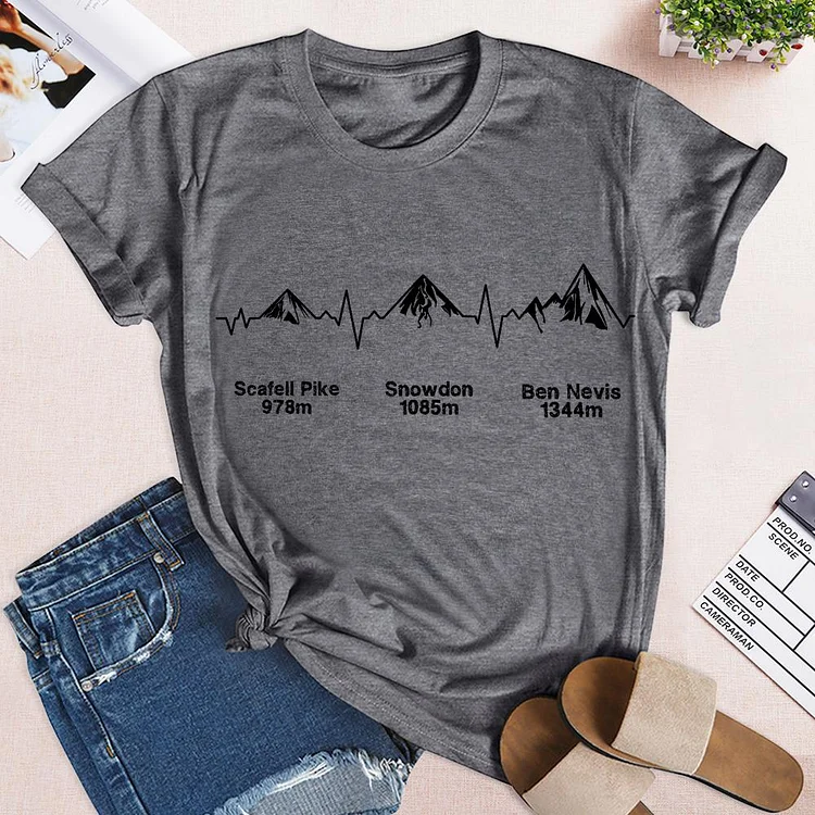 Three Peaks ECG Hiking T-Shirt-04478-Annaletters