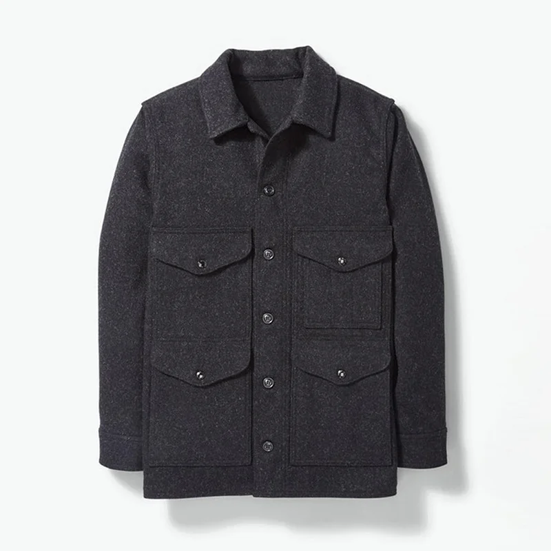 Men's Casual Woolen Coat