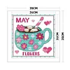 Month - 11CT Stamped 3 Strands Cross Stitch 35*35cm/13.78*13.78in tapestrymarket