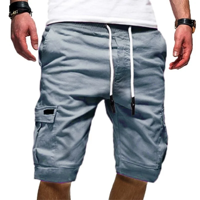 Mens Military Cargo Shorts Mens Beach Shorts Loose Work Casual Short Pants Men's Multi-pocket Sports Fitness Shorts