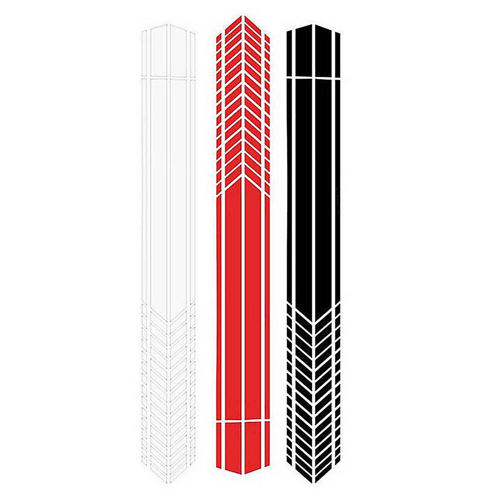 

2pcs Sports Waterproof Racing Stripe Graphic Stickers Car Body Side Decals, Black, 501 Original