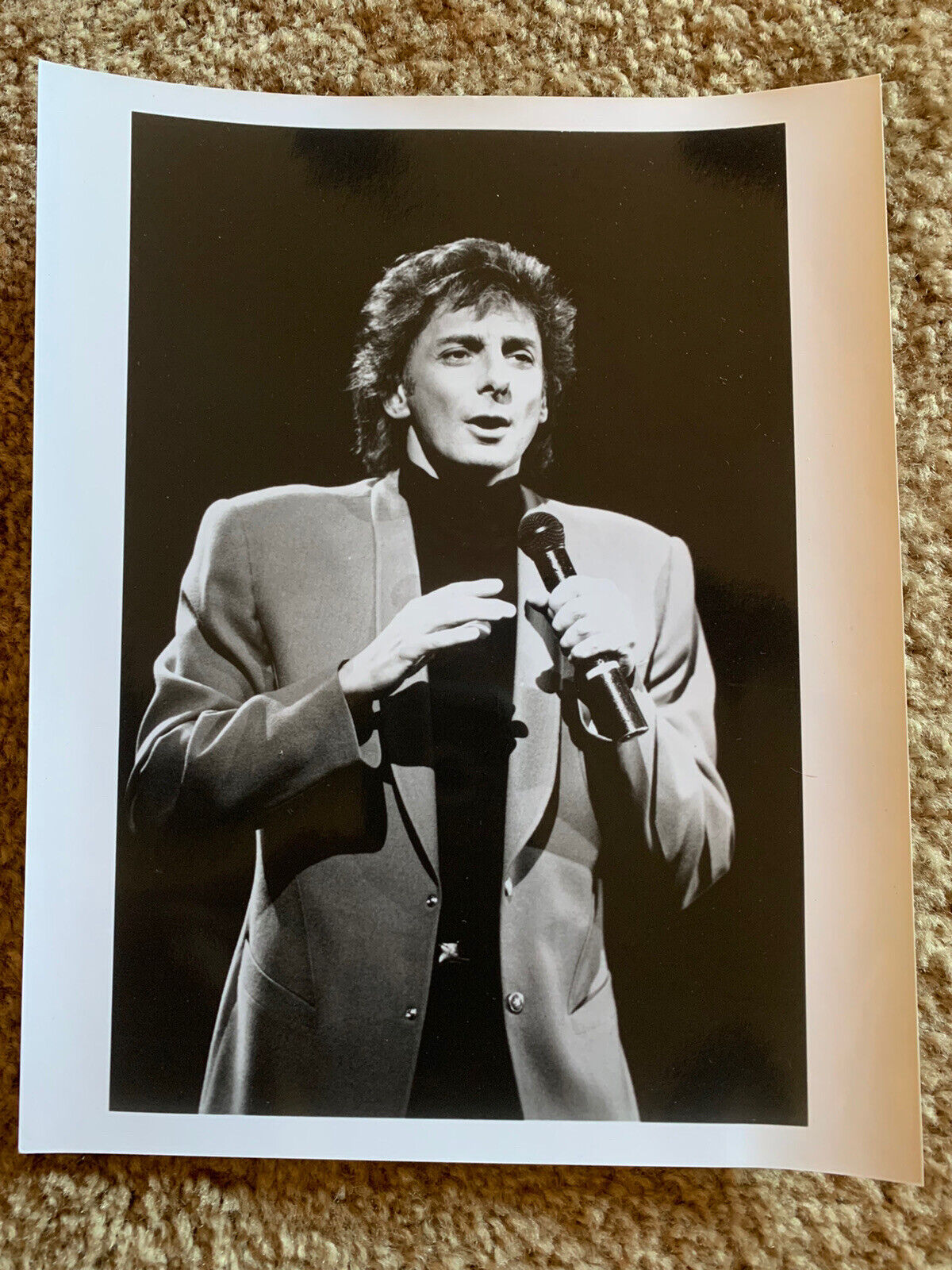 Barry Manilow Vintage Live 8x10 Color Promo Photo Poster painting