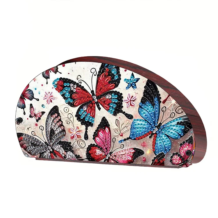 Wood Butterfly Diamond Painting Storage Rack Diamond Art Sundries Container