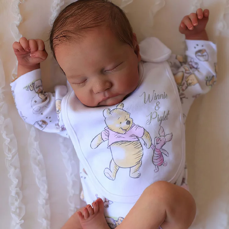  Ganzkörper Silikon Weiche Neugeborene Neugeborene Baby Puppe Easton, Waschbare Poseable Realistische Baby Puppe Boy - RSDP-Rebornbabypuppen-Rebornbabypuppen®