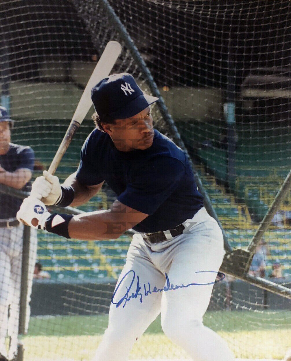 Rickey Henderson Yankees Signed 8x10 autographed Photo Poster painting Reprint